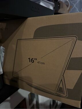 Acer Portable Monitor Box - Brown Kraft with Black Print